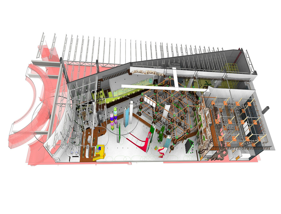 俄羅斯莫斯科里維埃拉購物中心繩索探險(xiǎn)樂園