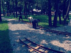 龍之盈游樂(lè)**產(chǎn)品：二代軌道小火車已經(jīng)發(fā)往非洲